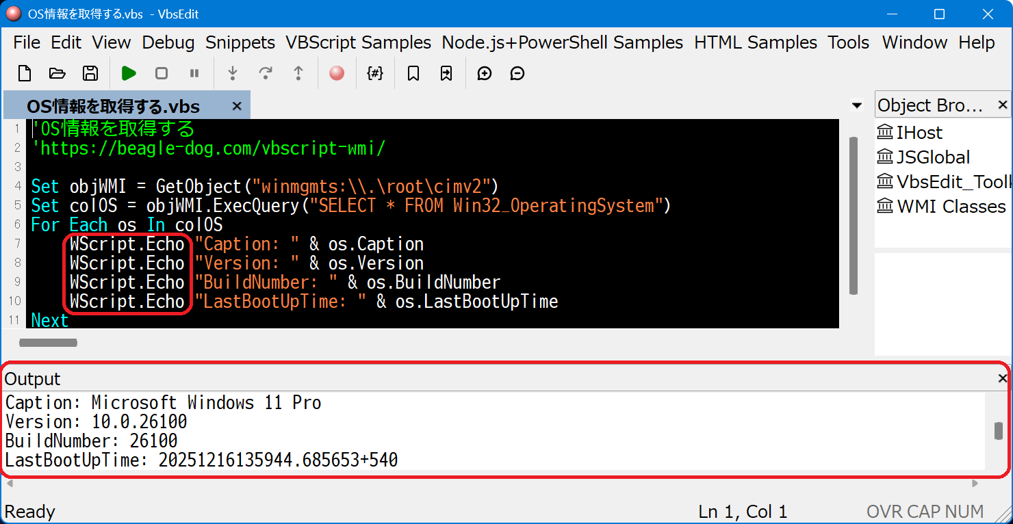 OS�����擾����.vbs