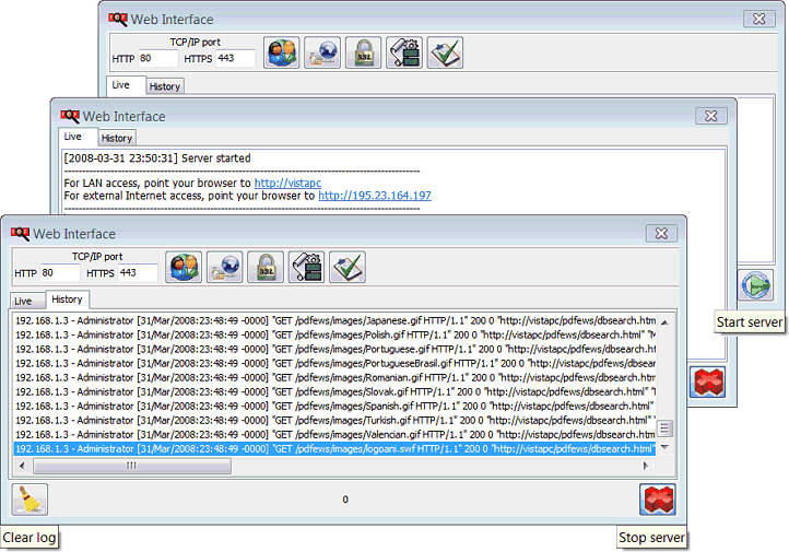 ツール配置の構成と、この機能の一部の場面の、インターフェース、対話画面